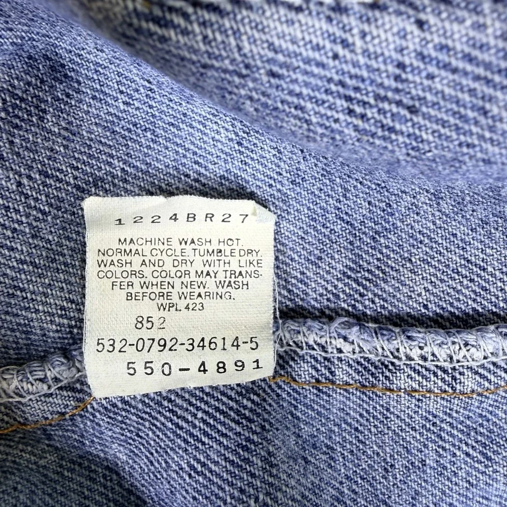 Vintage Levi's 550 Tapered Leg Jeans Mens 36x30 Blue Denim Cotton Relaxed Fit